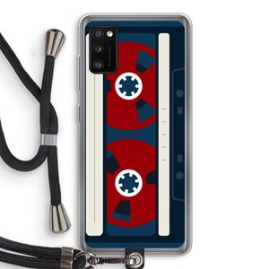 CaseCompany Here's your tape: Samsung Galaxy A41 Transparant Hoesje met koord