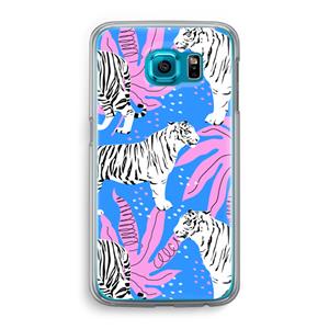 CaseCompany Tijger: Samsung Galaxy S6 Transparant Hoesje