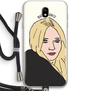 CaseCompany Ashley: Samsung Galaxy J7 (2017) Transparant Hoesje met koord