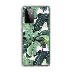 CaseCompany Bananenbladeren: Samsung Galaxy A72 Transparant Hoesje