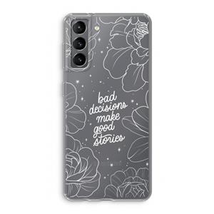 CaseCompany Good stories: Samsung Galaxy S21 Transparant Hoesje