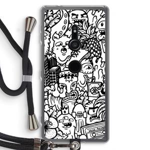 CaseCompany Vexx Mixtape #2: Sony Xperia XZ2 Transparant Hoesje met koord