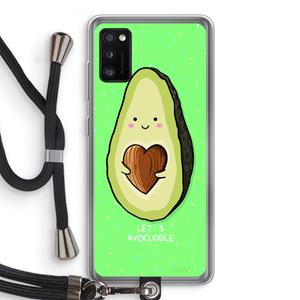 CaseCompany Avocuddle: Samsung Galaxy A41 Transparant Hoesje met koord