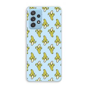 CaseCompany Bananas: Samsung Galaxy A73 Transparant Hoesje