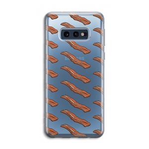 CaseCompany Bacon to my eggs #2: Samsung Galaxy S10e Transparant Hoesje