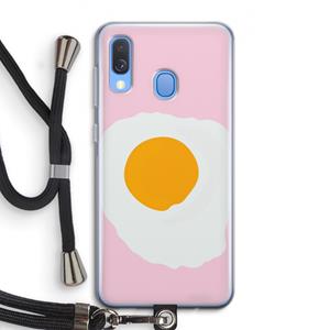 CaseCompany Sunny side up: Samsung Galaxy A40 Transparant Hoesje met koord