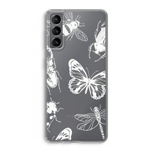 CaseCompany Tiny Bugs: Samsung Galaxy S21 Transparant Hoesje