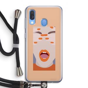CaseCompany Surprise: Samsung Galaxy A40 Transparant Hoesje met koord