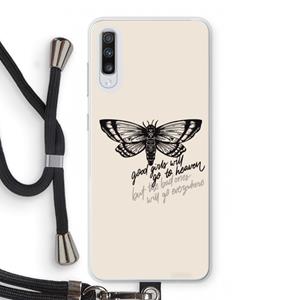 CaseCompany Good or bad: Samsung Galaxy A70 Transparant Hoesje met koord