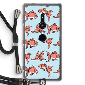 CaseCompany Blub: Sony Xperia XZ2 Transparant Hoesje met koord