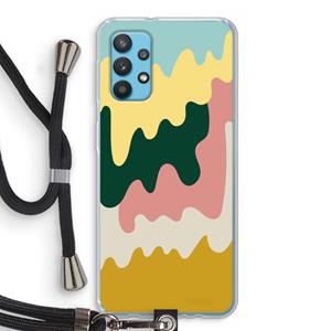 CaseCompany Baar B: Samsung Galaxy A32 4G Transparant Hoesje met koord
