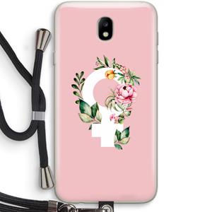 CaseCompany Venus: Samsung Galaxy J7 (2017) Transparant Hoesje met koord
