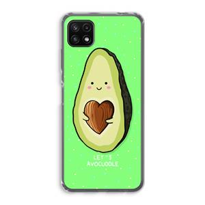 CaseCompany Avocuddle: Samsung Galaxy A22 5G Transparant Hoesje