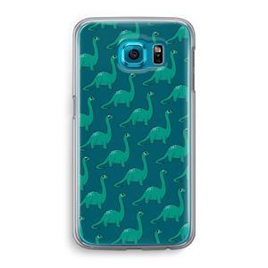 CaseCompany Diplodocus: Samsung Galaxy S6 Transparant Hoesje