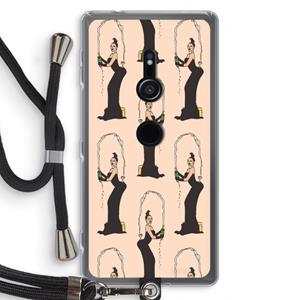 CaseCompany Pop Some Kim: Sony Xperia XZ2 Transparant Hoesje met koord