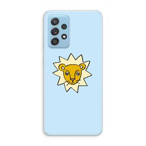 CaseCompany Kleine leeuw: Samsung Galaxy A73 Transparant Hoesje