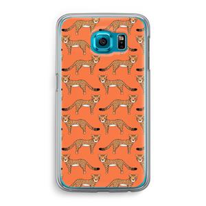 CaseCompany Cheetah: Samsung Galaxy S6 Transparant Hoesje