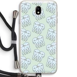 CaseCompany Octopussen: Samsung Galaxy J7 (2017) Transparant Hoesje met koord