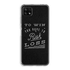 CaseCompany Risk loss: Samsung Galaxy A22 5G Transparant Hoesje