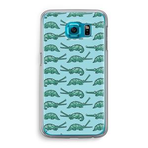 CaseCompany Kroko: Samsung Galaxy S6 Transparant Hoesje
