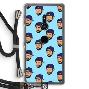 CaseCompany Drake Away: Sony Xperia XZ2 Transparant Hoesje met koord