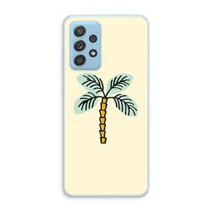 CaseCompany Palmboom: Samsung Galaxy A73 Transparant Hoesje