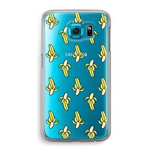 CaseCompany Bananas: Samsung Galaxy S6 Transparant Hoesje