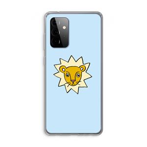 CaseCompany Kleine leeuw: Samsung Galaxy A72 Transparant Hoesje