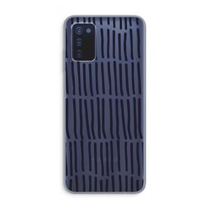 CaseCompany Moroccan stripes: Samsung Galaxy A03s Transparant Hoesje