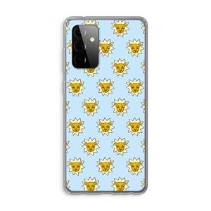 CaseCompany Leeuwenkoppen: Samsung Galaxy A72 Transparant Hoesje