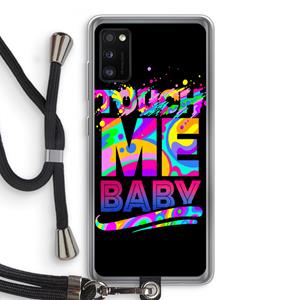 CaseCompany Touch Me: Samsung Galaxy A41 Transparant Hoesje met koord