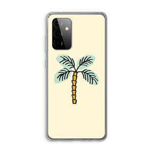 CaseCompany Palmboom: Samsung Galaxy A72 Transparant Hoesje