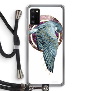 CaseCompany Golden Falcon: Samsung Galaxy A41 Transparant Hoesje met koord