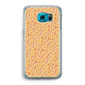 CaseCompany Camouflage: Samsung Galaxy S6 Transparant Hoesje