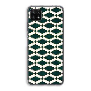 CaseCompany Moroccan tiles: Samsung Galaxy A22 5G Transparant Hoesje