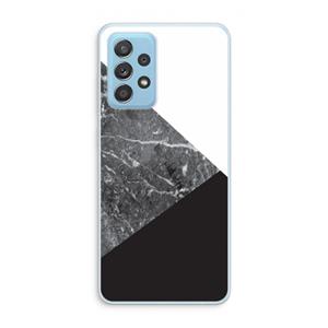 CaseCompany Combinatie marmer: Samsung Galaxy A73 Transparant Hoesje