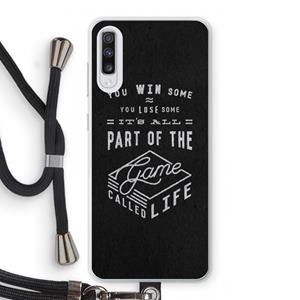 CaseCompany Life: Samsung Galaxy A70 Transparant Hoesje met koord