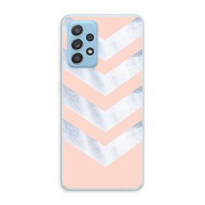 CaseCompany Marmeren pijlen: Samsung Galaxy A73 Transparant Hoesje