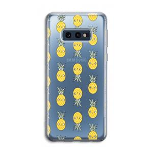 CaseCompany Ananas: Samsung Galaxy S10e Transparant Hoesje