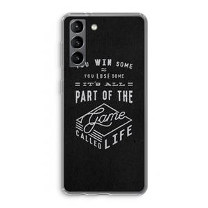 CaseCompany Life: Samsung Galaxy S21 Transparant Hoesje