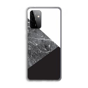 CaseCompany Combinatie marmer: Samsung Galaxy A72 Transparant Hoesje