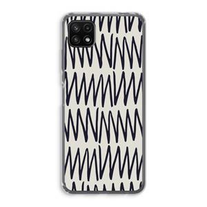 CaseCompany Marrakech Zigzag: Samsung Galaxy A22 5G Transparant Hoesje