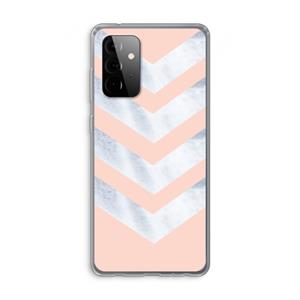CaseCompany Marmeren pijlen: Samsung Galaxy A72 Transparant Hoesje