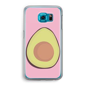 CaseCompany Avocado: Samsung Galaxy S6 Transparant Hoesje
