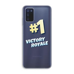 CaseCompany Victory Royale: Samsung Galaxy A03s Transparant Hoesje