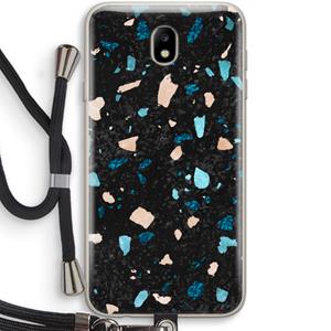CaseCompany Terrazzo N°11: Samsung Galaxy J7 (2017) Transparant Hoesje met koord