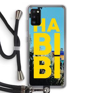 CaseCompany Habibi Majorelle : Samsung Galaxy A41 Transparant Hoesje met koord