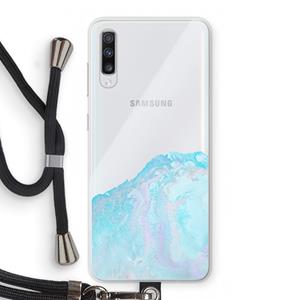 CaseCompany Fantasie pastel: Samsung Galaxy A70 Transparant Hoesje met koord