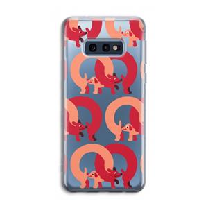 CaseCompany Dogs: Samsung Galaxy S10e Transparant Hoesje