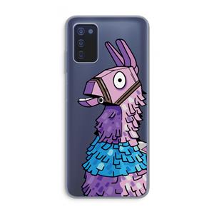 CaseCompany Lama: Samsung Galaxy A03s Transparant Hoesje